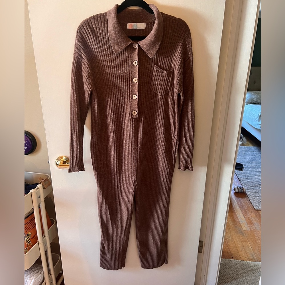 Free People Beach Zuma sweater one-piece jumpsuit M